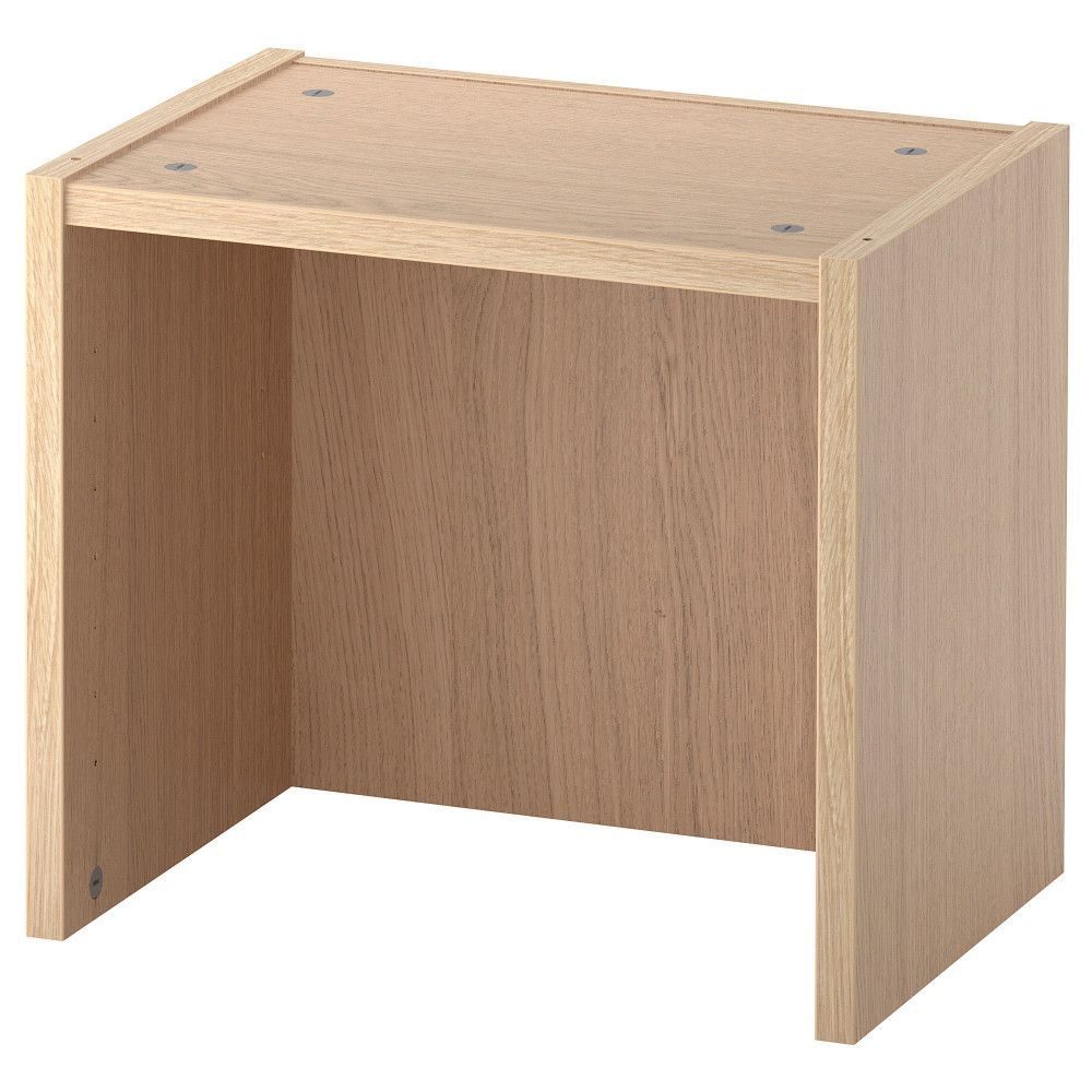 Полка верхняя к шкафу ИКЕА Билли, 40x28х35 см, дуб беленый