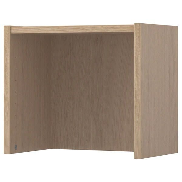 Полка верхняя к шкафу ИКЕА Билли, 40x28х35 см, дуб беленый